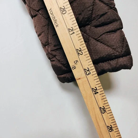 Baby Phat Women's Full Zipper Medium Puffer Brown Winter Jacket - Picture 5 of 16